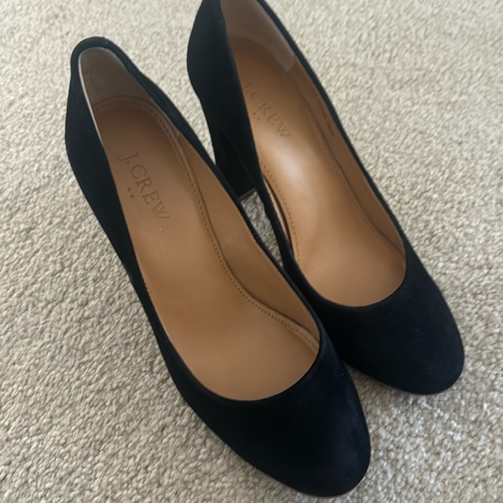 J Crew Black Heels